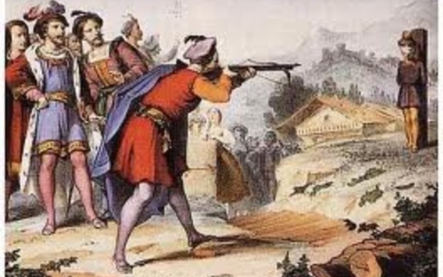 Famous depiction of William Tell